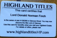 Highland Title card
